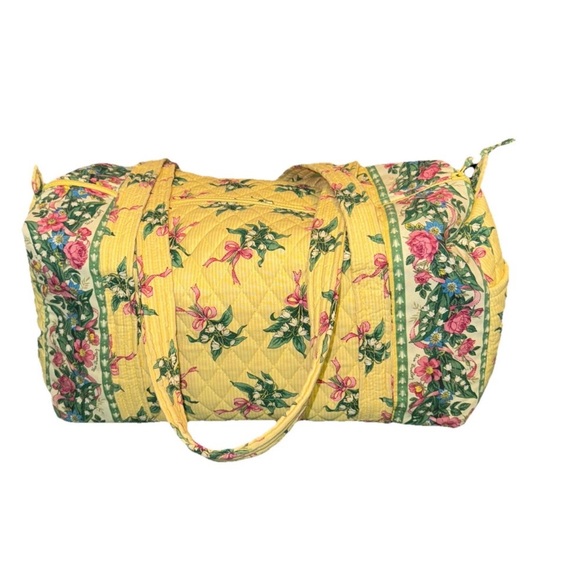Floral Yellow Quilted Women's Bag - Picture 2 of 8